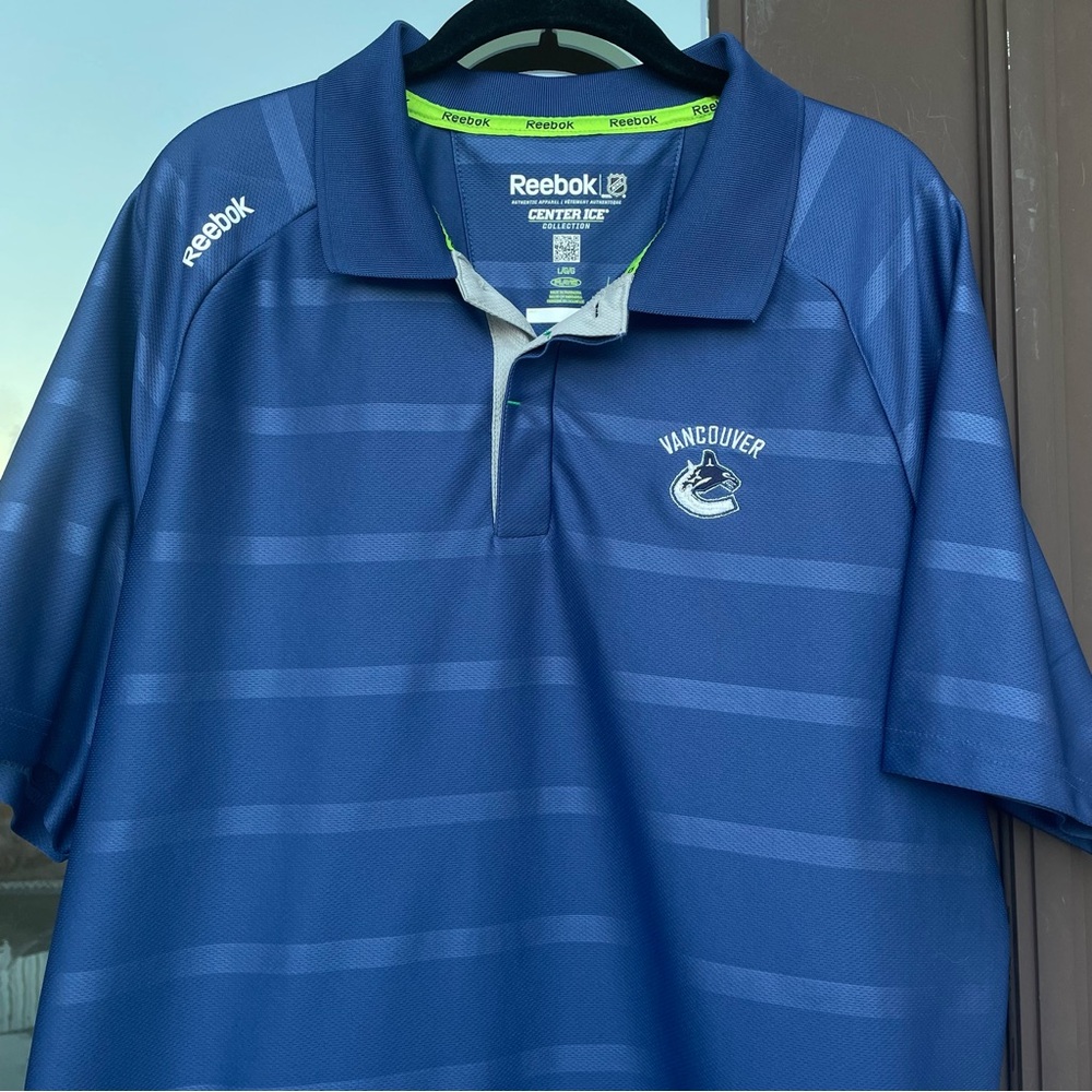 Reebok NHL Center Ice Vancouver Canucks Polo L